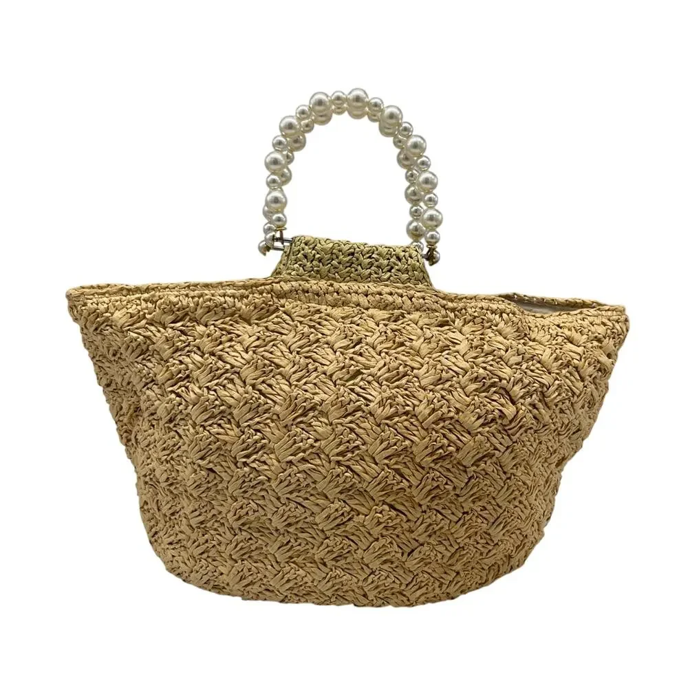 Btb Los Angeles Woven Natural Uma Tote